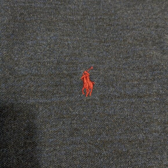 Polo short sleeve dark blue cotton shirt, XXL 2XL - Picture 9 of 11